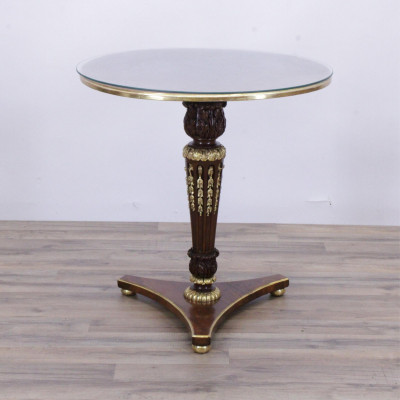 Image for Lot Neo-Classical Style Parcel-Gilt Mahogany Table