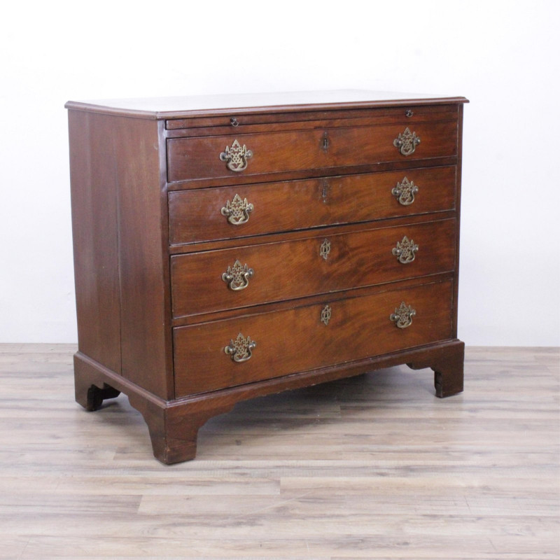 George III Mahogany Chest of Drawers, L 18th C.