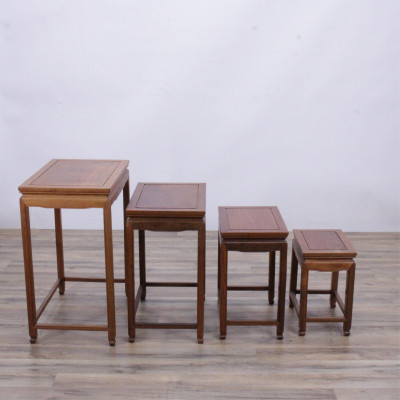 Image for Lot Nest of 4 Chinese Hardwood Tables