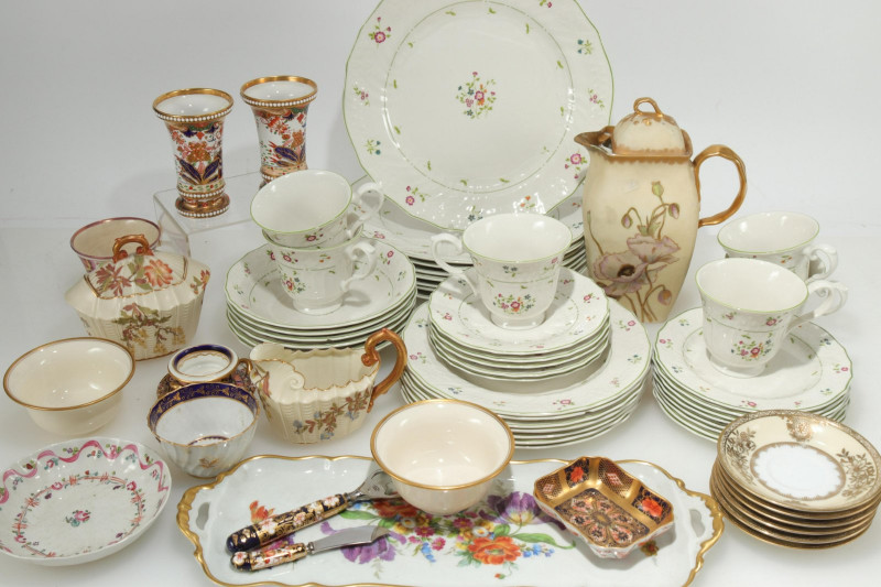 Assorted English & French Porcelain Tableware