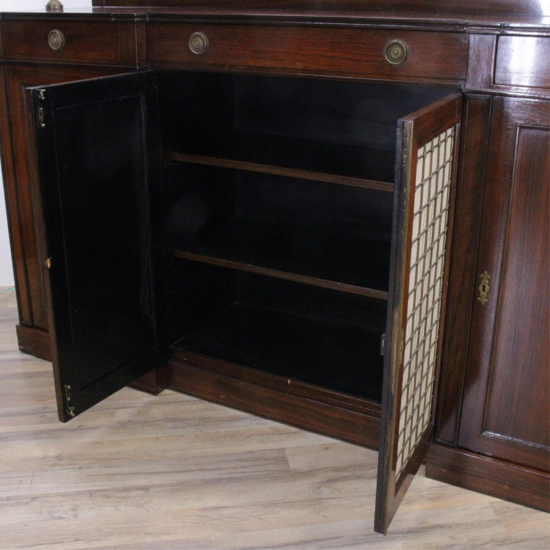Regency Style Brass Mtd Rosewood Side Cabinet