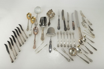 Image for Lot Collection of Sterling Silver Serving Utensils