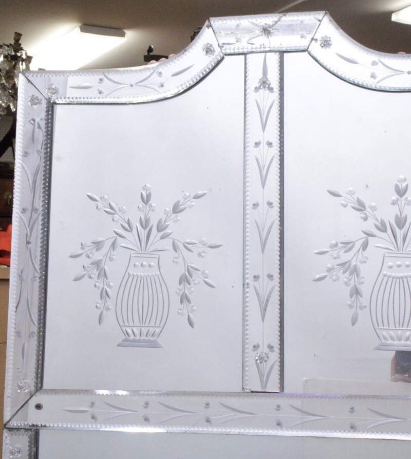 Venetian Etched Glass Mirror