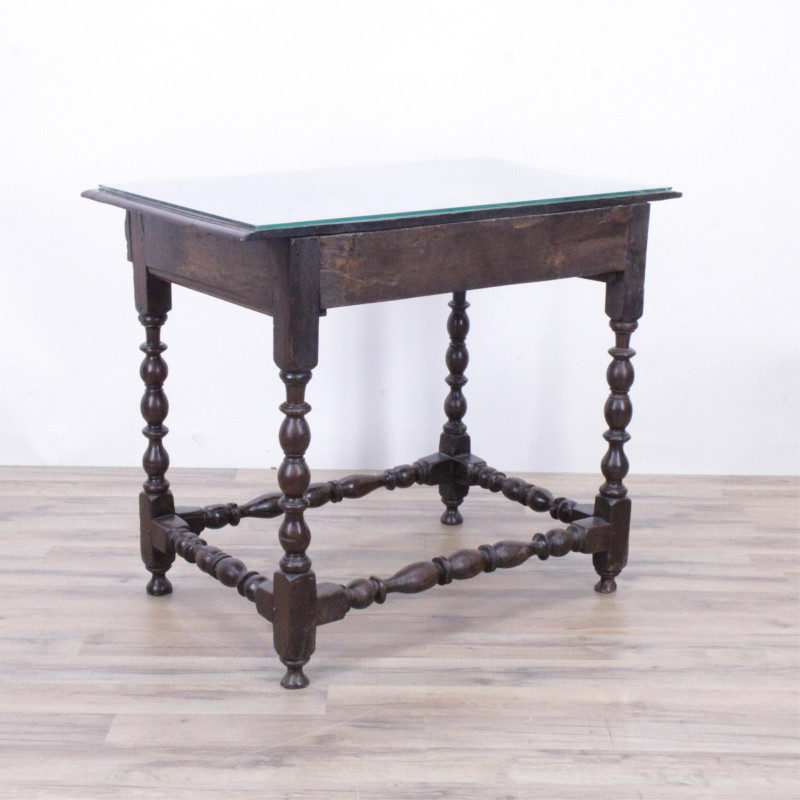 Continental Baroque Oak Side Table