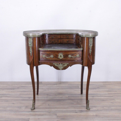 Image for Lot Louis XV Style Kidney Shaped Parquetry Desk