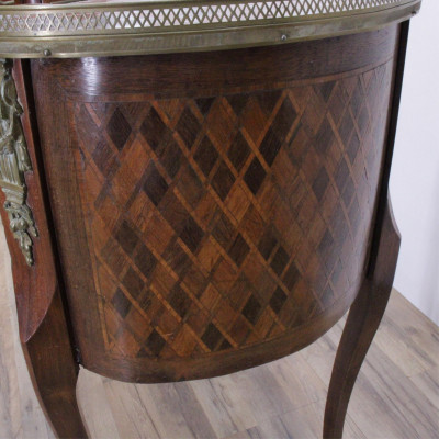 Louis XV Style Kidney Shaped Parquetry Desk