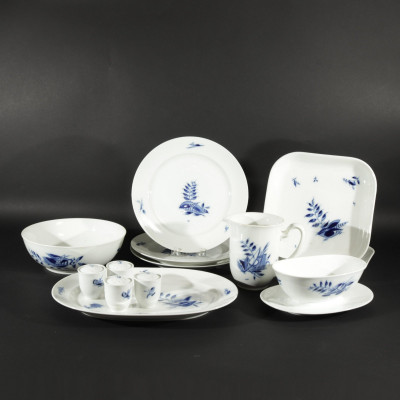 Image for Lot Royal Copenhagen Blue Floral Porcelains