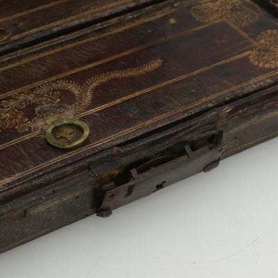 Louis XVI Gilt-Tooled Leather Document Box, 18th C