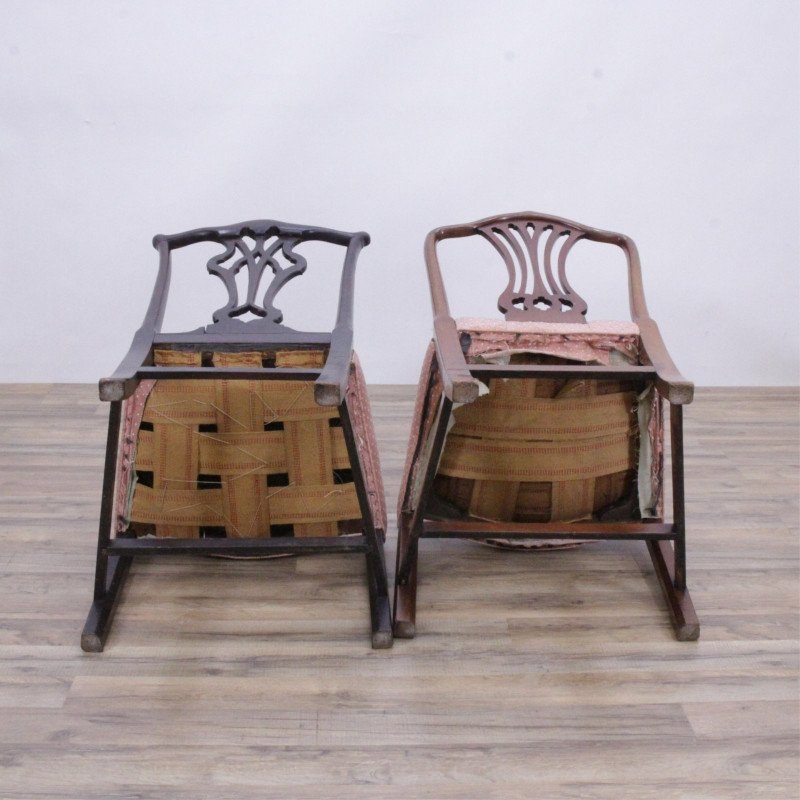 2 George III Mahogany Side Chairs, 18th C.