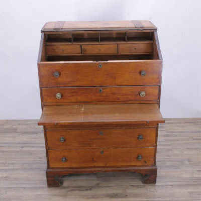 Image for Lot 18th-19th C. New England Pine Butler Secretary