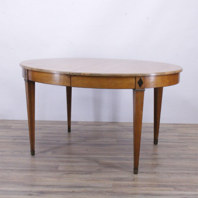 Image for Lot Directoire Walnut Dining Table, 19th C