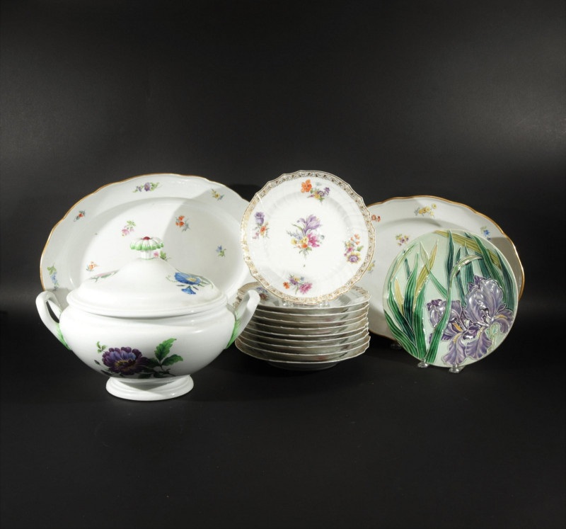Group of Meissen & KPM Porcelain