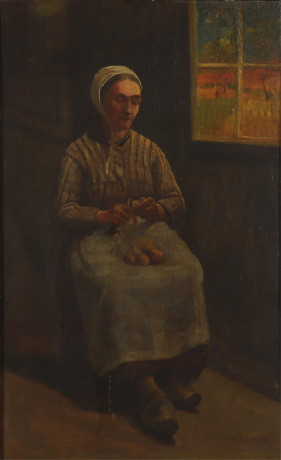 Image for Lot Marie Guise Newcomb - Peasant at Ecouen - O/B