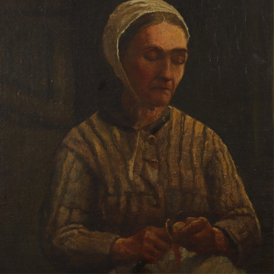 Marie Guise Newcomb - Peasant at Ecouen - O/B