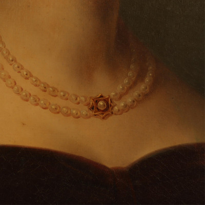 18th C. Portrait of a Lady , oil on canvas