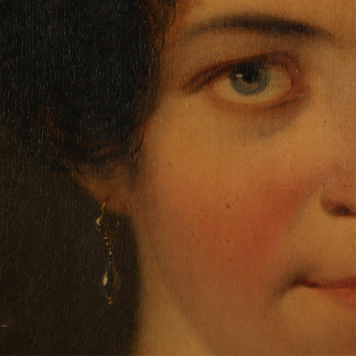 18th C. Portrait of a Lady , oil on canvas