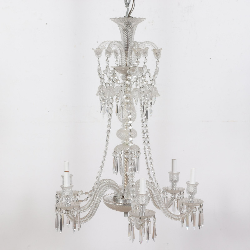 Victorian Pressed Glass Chandelier