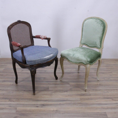 Louis XV Beechwood Fauteuil & Chair