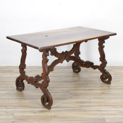 Image for Lot Italian Baroque Style Walnut Desk
