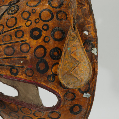 Cat, Mexican Polychromed Copper Dance Mask
