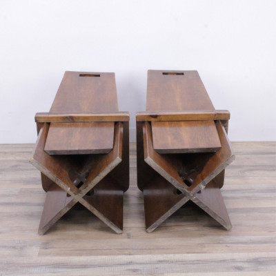Ilonka Karasz Pair Pine Child's Chairs, Early 20th