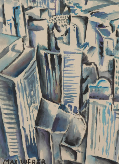 Image for Lot Unknown Artist - Manhattan - signed MAX WEBER