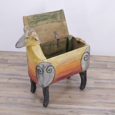 Gerard Rigot Painted Goat Toy Chest