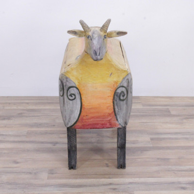 Gerard Rigot Painted Goat Toy Chest