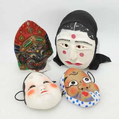 Japanese Nepalese & Korean Theater Masks