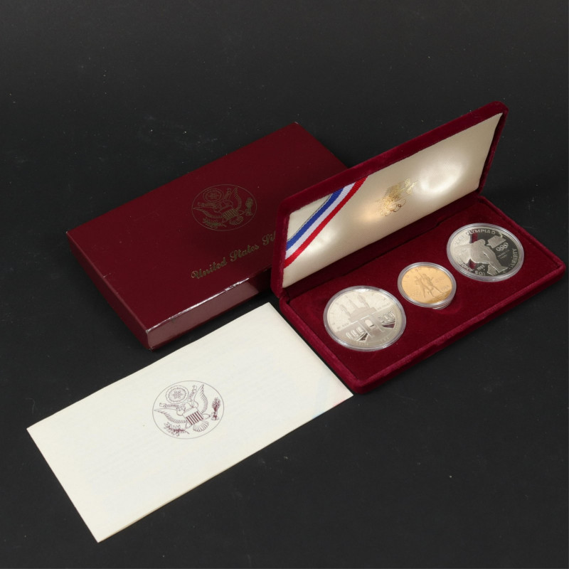 1983-4 US Gold & Silver Los Angeles Olympic Coins