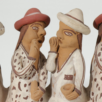 Two South American Figural Groups, Gossipers
