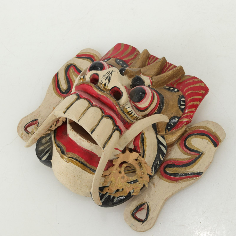 3 Asian Painted Wood Animal Masks, Nepal, Bali