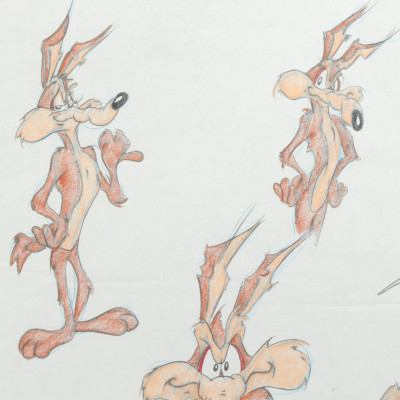 VIRGIL ROSS - WILE E COYOTE - DRAWING