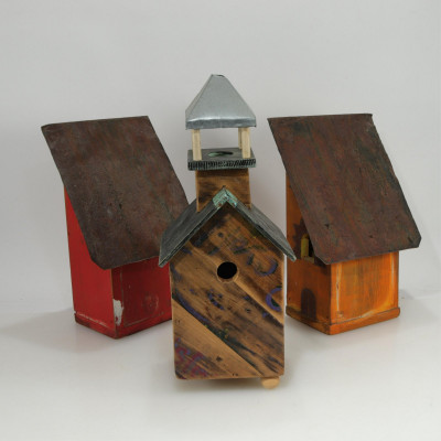 Image for Lot Folk Art Birdhouses
