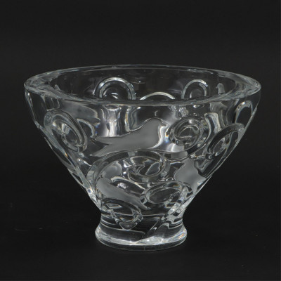 Image for Lot Lalique Verone Crystal Bowl