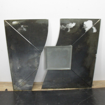 Mid Century Mirrored 3-Panel Screen, c 1940