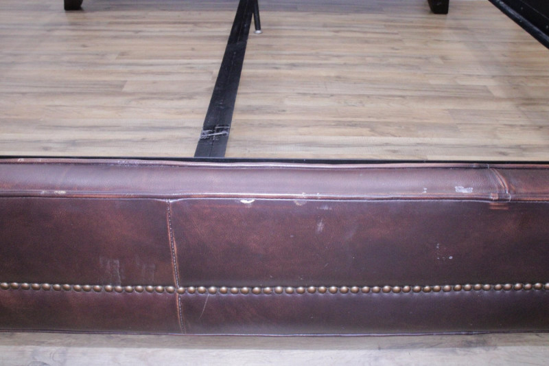 Charles R. Rogers Leather King Size Bed