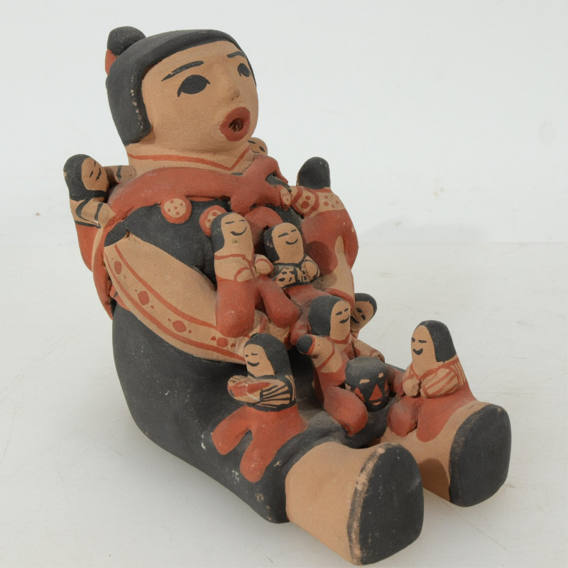 3 New Mexican Folk Art Pottery Figures