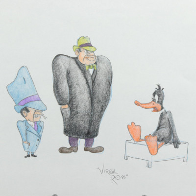 Image for Lot VIRGIL ROSS - DAFFY DUCK - DRAWING