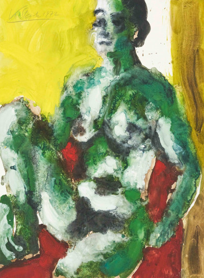 Karl Stark - Green Nude