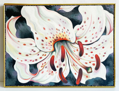Lowell Nesbitt - Spotted White Lily
