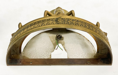 Egyptian Revival Bronze Wall Sconce