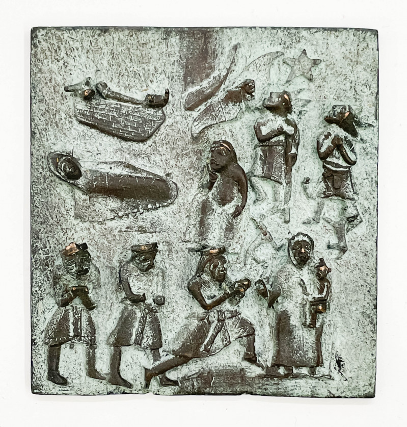 Unknown Artist - 3 Small Plaques Depicting Biblical Scenes
