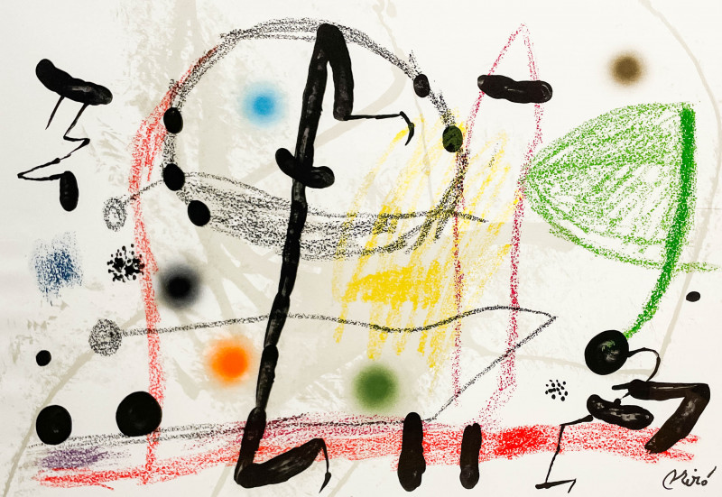 after Joan Miró - Maravillas Con Variations Acrosticas en el Jardin de Miro