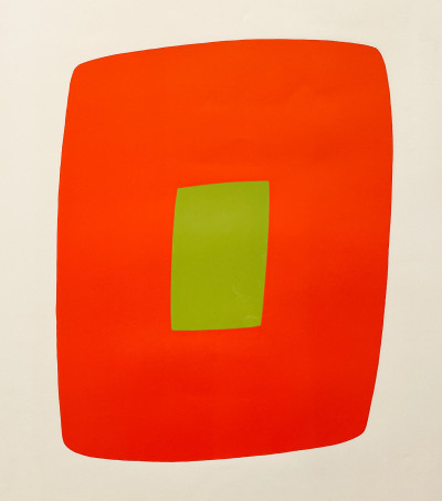 Image for Lot Ellsworth Kelly - Orange with Green