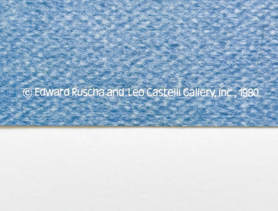 Ed Ruscha - Exhibition Poster for New Paintings, Leo Castelli Gallery