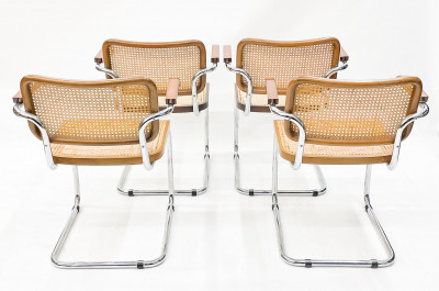 4 Marcel Breuer Cesca (Model B32) Chairs