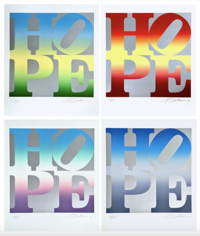 Image for Lot Robert Indiana, Four Seasons of Hope (Silver)