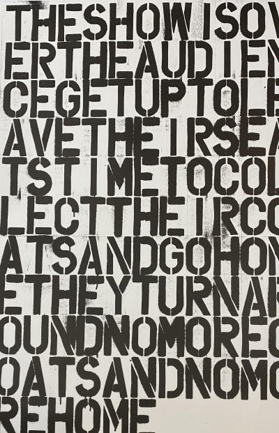 Image for Lot Christopher Wool & Felix Gonzalez-Torres - Untitled (The Show is Over)
