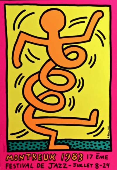 Image for Lot Keith Haring - Montreux Jazz Festival (Pink)